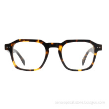 Square Design Mens Acetate Optical Frame Glasses